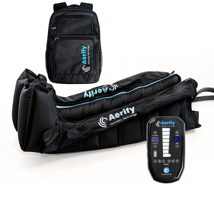 Botas de recuperação Aerify Charge 2.0 + mochila Aerify