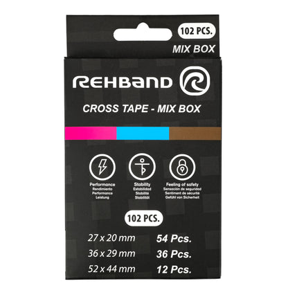 Rehband tape cruzado - Mix cores (102 peças)